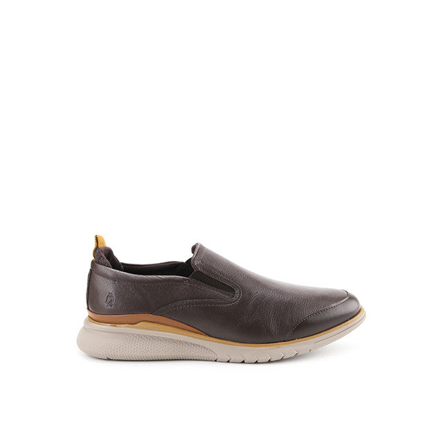 Hush Puppies Sepatu Pria Slip On Advance Wthr Slipon In Dark Brown Leather