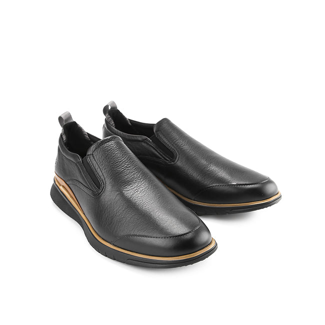 Hush Puppies Sepatu Pria Slip On Advance Wthr Slipon In Bold Black Leather