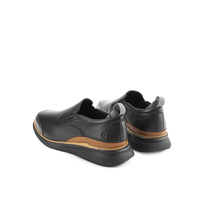 Hush Puppies Sepatu Pria Slip On Advance Wthr Slipon In Bold Black Leather