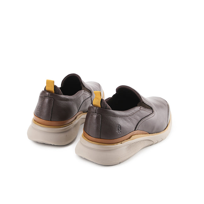Hush Puppies Sepatu Pria Slip On Advance Wthr Slipon In Dark Brown Leather
