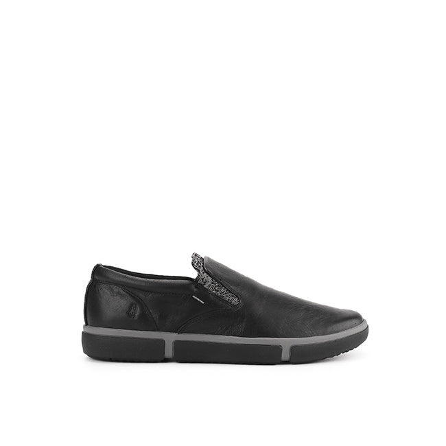 Hush Puppies Sepatu Pria Slip On Briggs Pt Slipon In Bold Black Leather