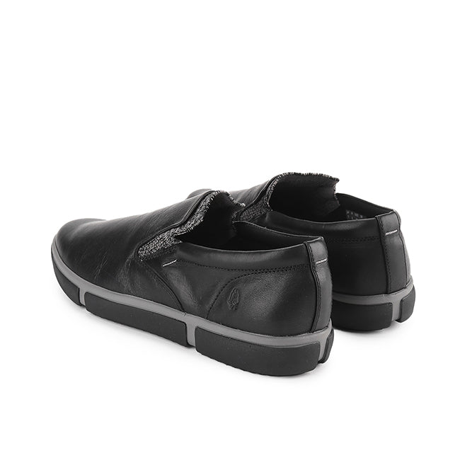 Hush Puppies Sepatu Pria Slip On Briggs Pt Slipon In Bold Black Leather