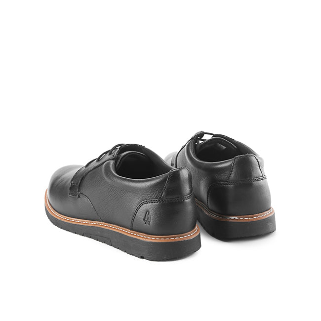 Hush Puppies Sepatu Pria Loafers Jenson Oxford In Bold Black Leather