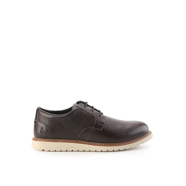 Hush Puppies Sepatu Pria Loafers Jenson Oxford In Dark Brown Leather