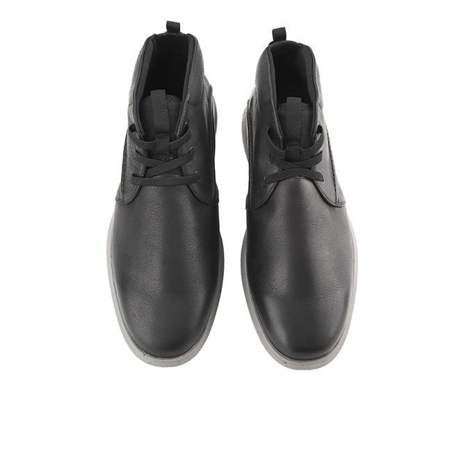 Hush Puppies Sepatu Pria Sneakers Niles Chukka In Black