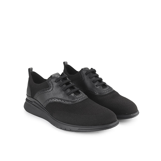 Hush Puppies Men Shoes Advance Hybrid Cord In Bold Black Knit