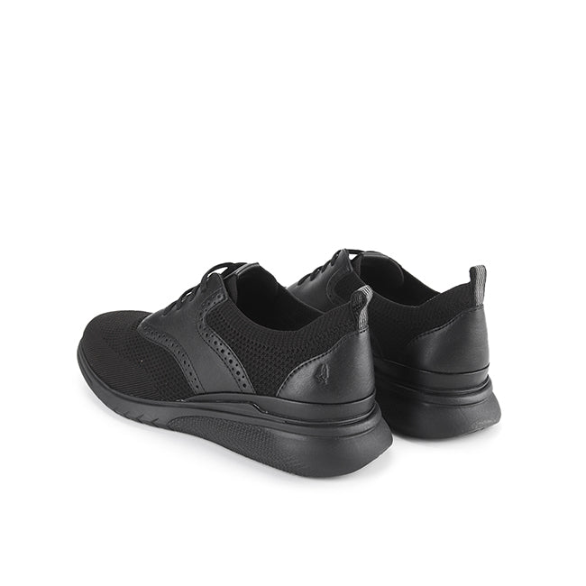 Hush Puppies Men Shoes Advance Hybrid Cord In Bold Black Knit