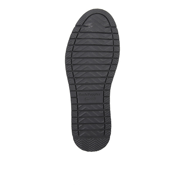 Hush Puppies Men Shoes Jenson Oxford In Bold Black Leather