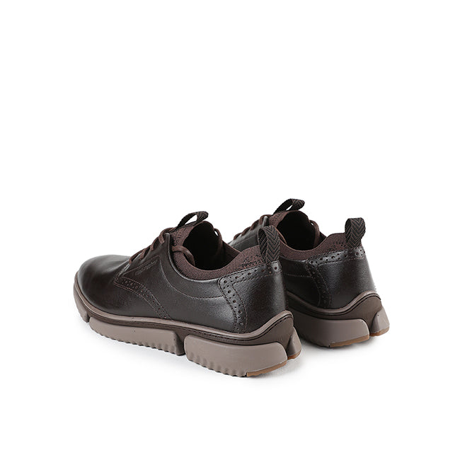Hush Puppies Men Shoes Bennet Laceup In Dark Brown Leather