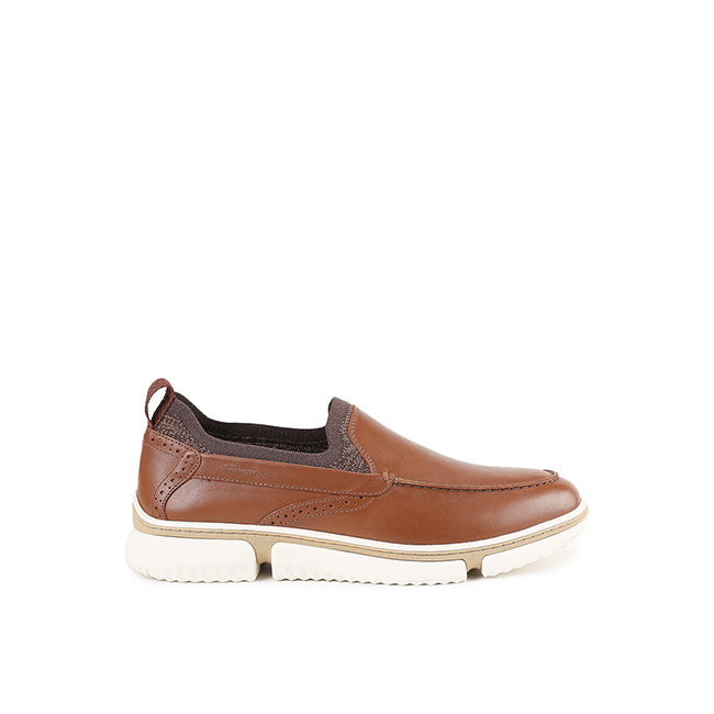 Hush Puppies Men Shoes Bennet Slipon In Cognac Leather
