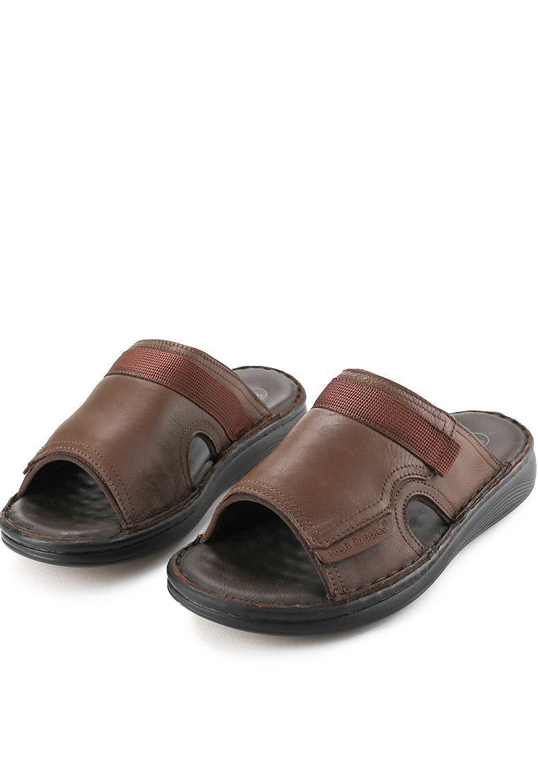 Hush Puppies Sandal Pria Delphi Haris Slide In Camel