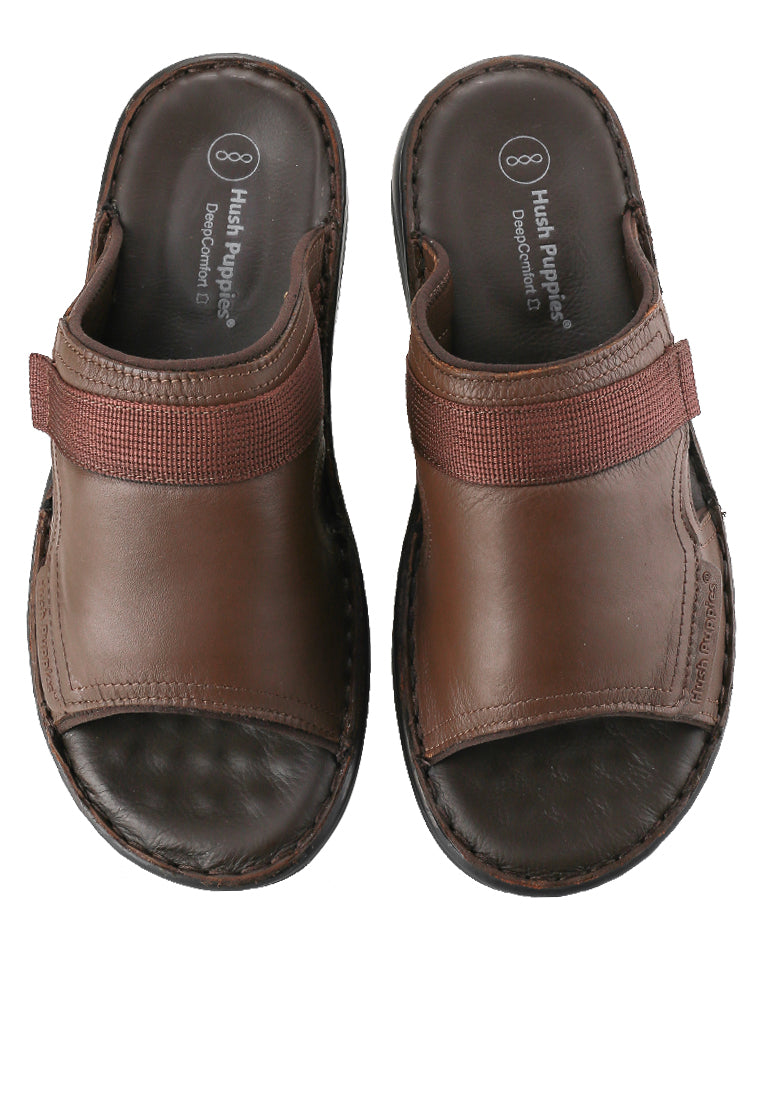 Hush Puppies Sandal Pria Delphi Haris Slide In Camel