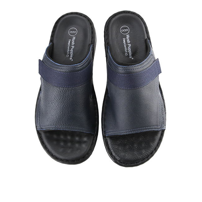 Hush Puppies Sandal Pria Delphi Haris Slide In Navy