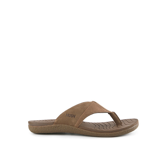 Hush Puppies Sandal Toepost Pria Fraser Chad Toepost In Khaki