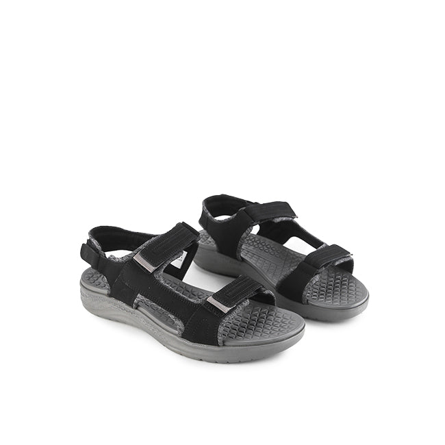 Hush Puppies Pria Rafter Activate Sandal In Bold Black