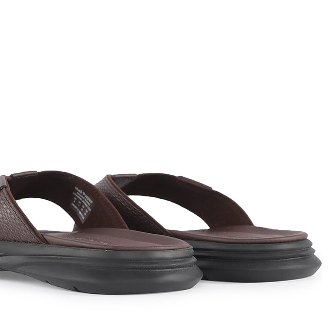 Hush Puppies Sandal Toepost Pria Arcadio Benino - Toepost In Brown