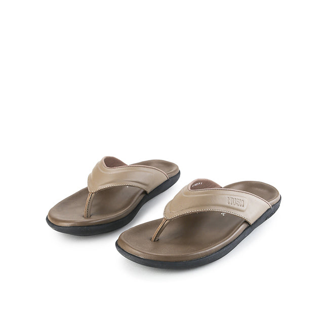 Hush Puppies Sandal Pria Snap Toepost In Taupe