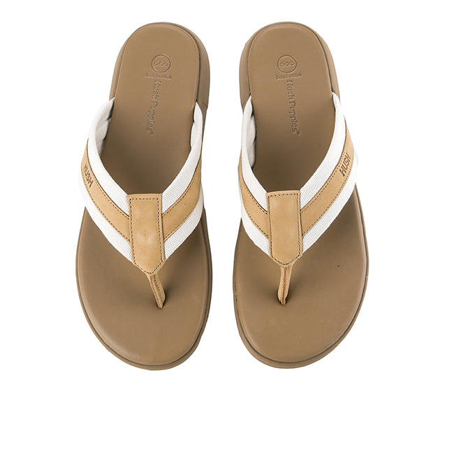 Hush Puppies Sandal Pria Hunter Cave Toepost In Beige