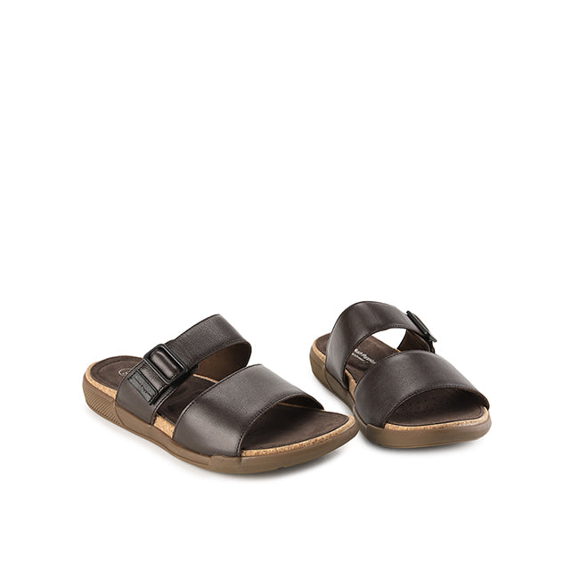 Hush Puppies Sandal Pria Asahi Jake 2 Straps In Coffee