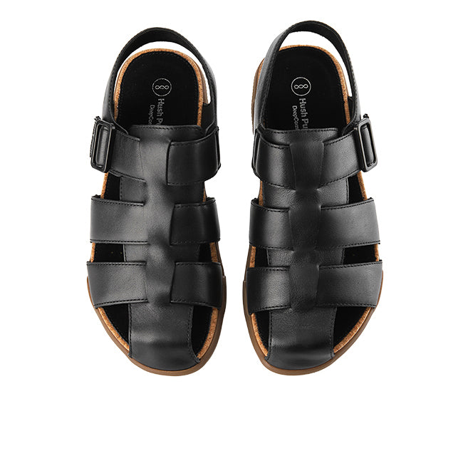 Hush Puppies Sandal Pria Asahi Jake Fisherman In Black