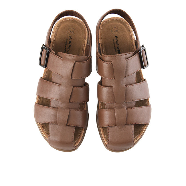Hush Puppies Sandal Pria Asahi Jake Fisherman In Tan