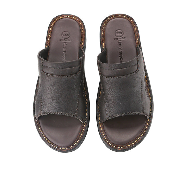 Hush Puppies Sandal Pria Gollaf Otto Slide In Brown