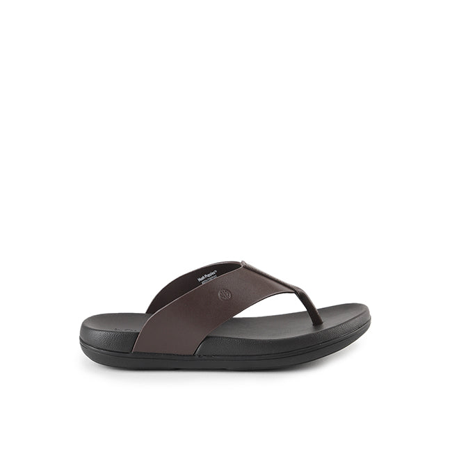Hush Puppies Men Sandals Keith Toepost In Dark Brown