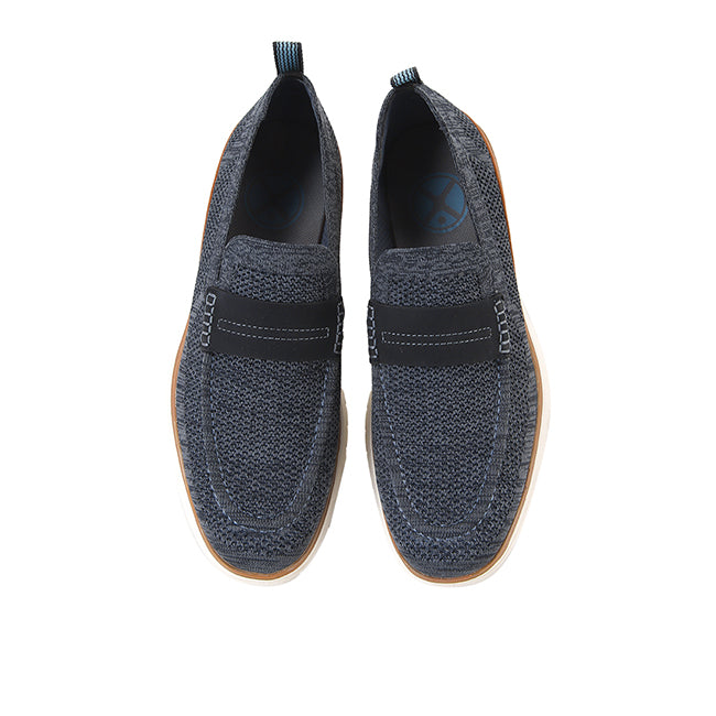 Advance Knit Loafer In Navy Blue Knit