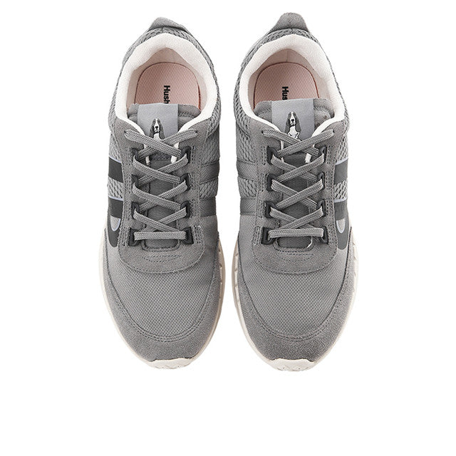Hush Puppies Sepatu Pria Sneakers Seventy8 Runner In Charcoal Grey Textile