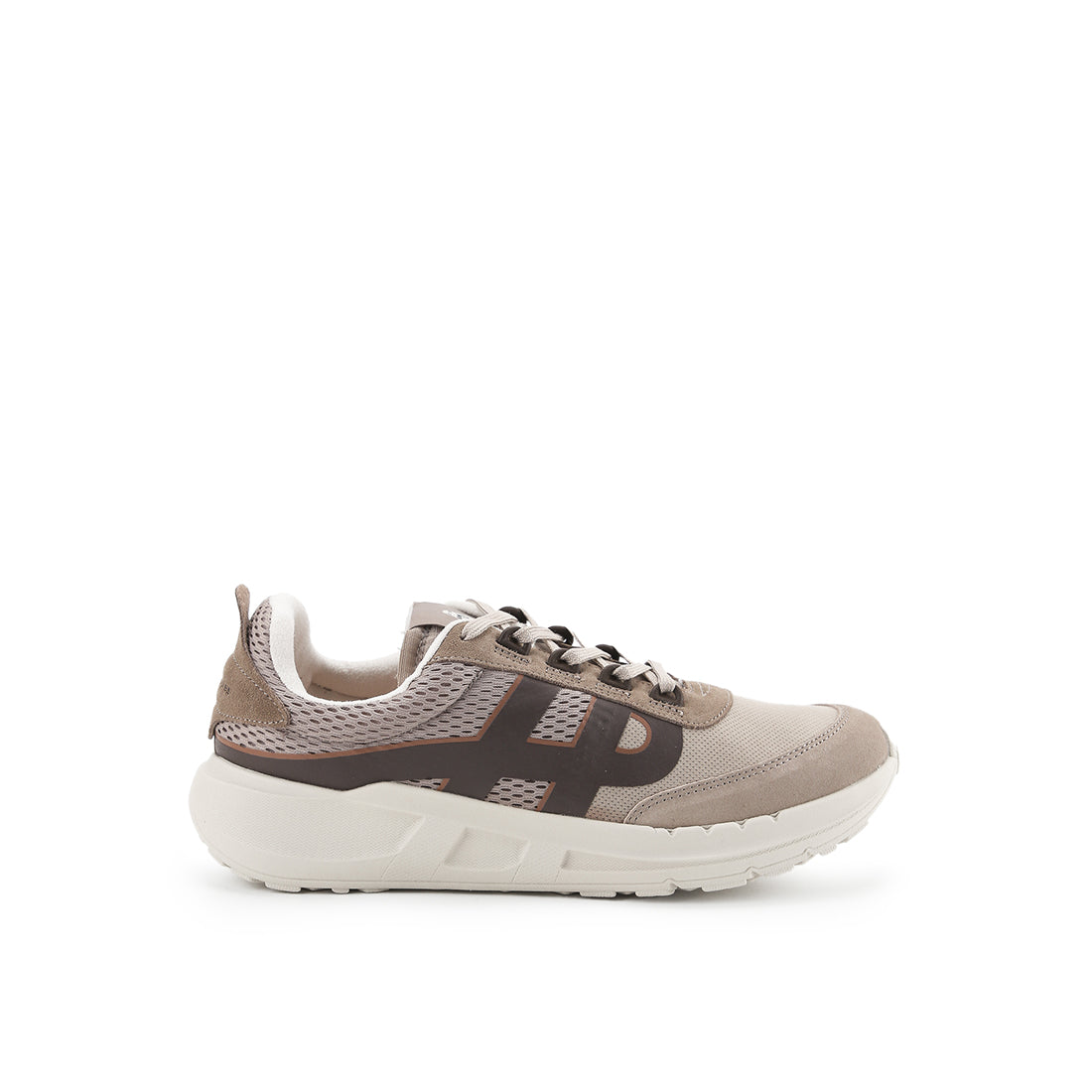 Hush Puppies Sepatu Pria Sneakers Seventy8 Runner In Vintage Grey Textile