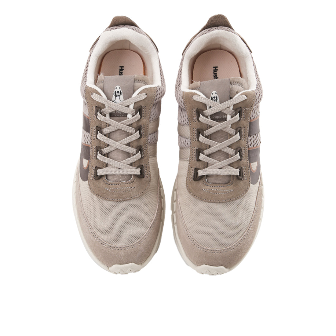Hush Puppies Sepatu Pria Sneakers Seventy8 Runner In Vintage Grey Textile