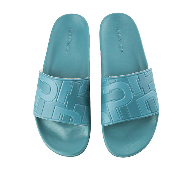 Hush Puppies Sandal Pria Slide Thanos Mono In Teal