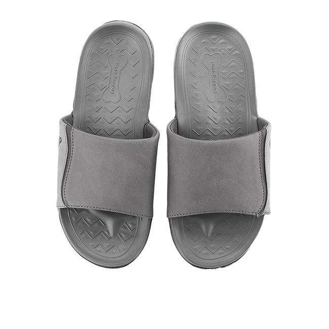 Hush Puppies Sandal Pria Stride Posh Slide In Grey