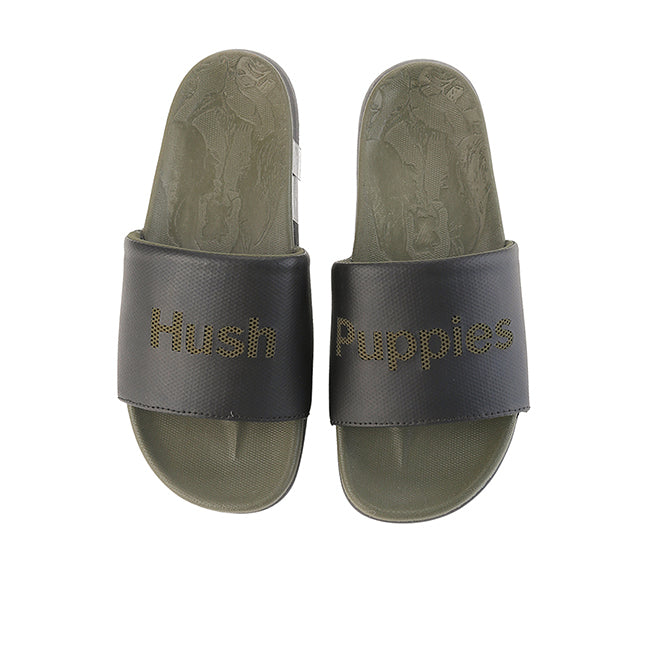 Hush Puppies Sandal Pria Summit George Slide In Black