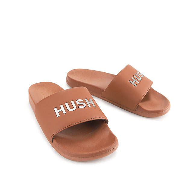 Hush Puppies Sandal Pria Miller Slide In Brown