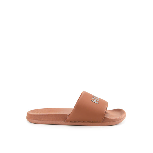 Hush Puppies Sandal Pria Miller Slide In Brown