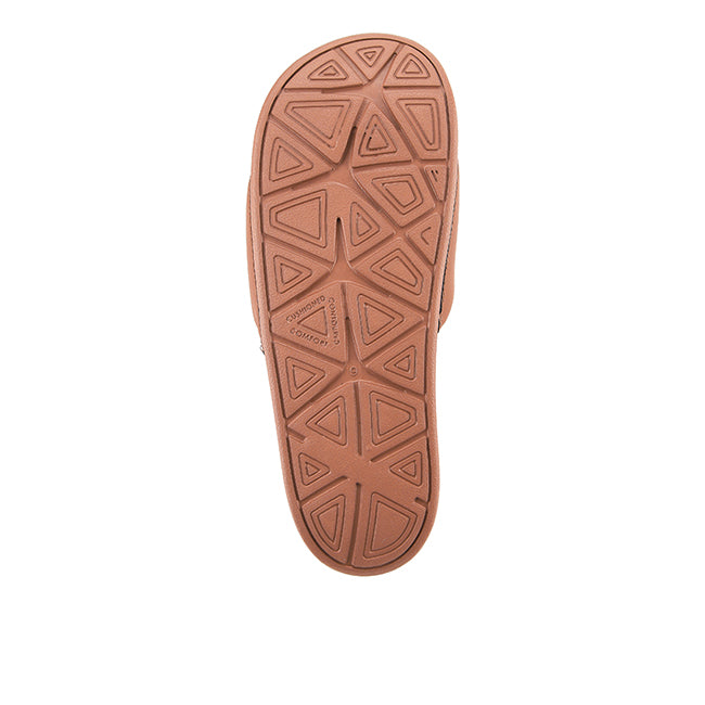 Hush Puppies Sandal Pria Miller Slide In Brown