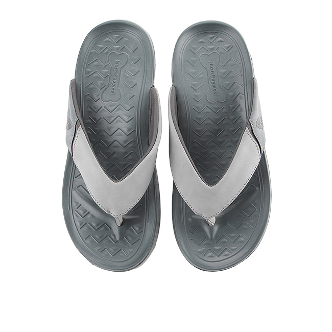 Hush Puppies Sandal Pria Stride Posh Toepost In Grey