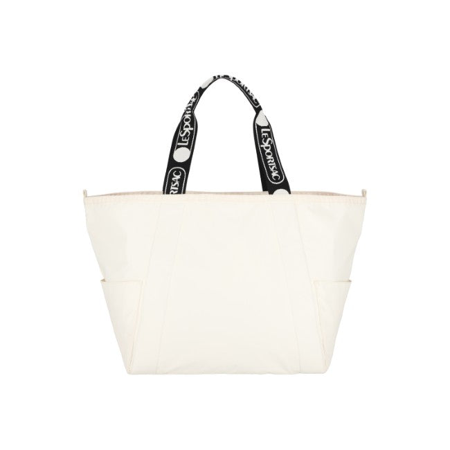 LeSportsac Unisex E/W Reversible Pkt Tote In Logo Jacquard Meringue T