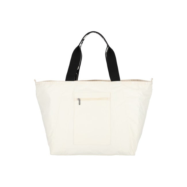 LeSportsac Unisex E/W Reversible Pkt Tote In Logo Jacquard Meringue T