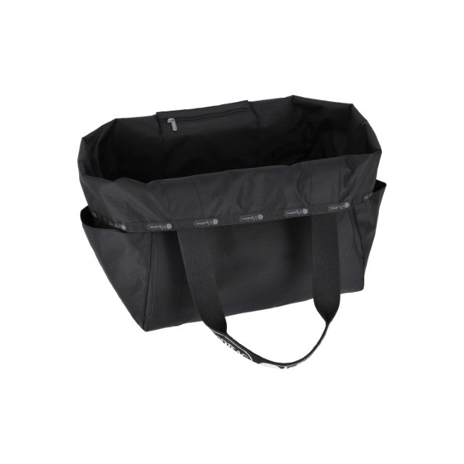 LeSportsac Unisex E/W Reversible Pkt Tote In Logo Jacquard Black T