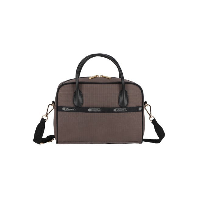 LeSportsac Unisex Square Th Crossbody In Uptown Dark Choco/Blk