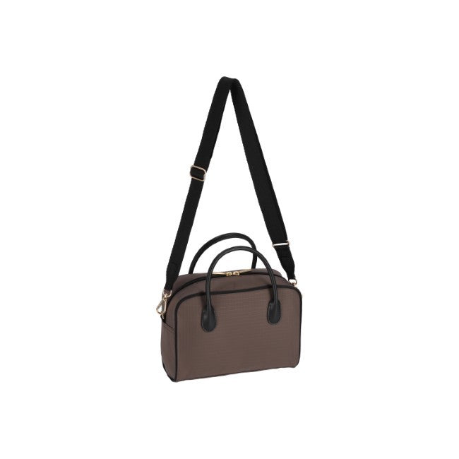 LeSportsac Unisex Square Th Crossbody In Uptown Dark Choco/Blk
