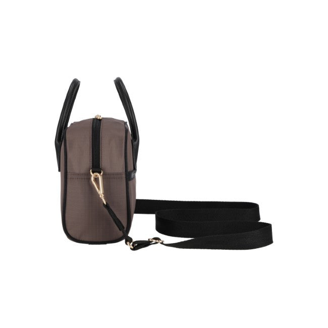 LeSportsac Unisex Square Th Crossbody In Uptown Dark Choco/Blk