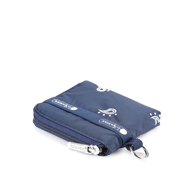 Slim Wallet In Navy Bandana Emb