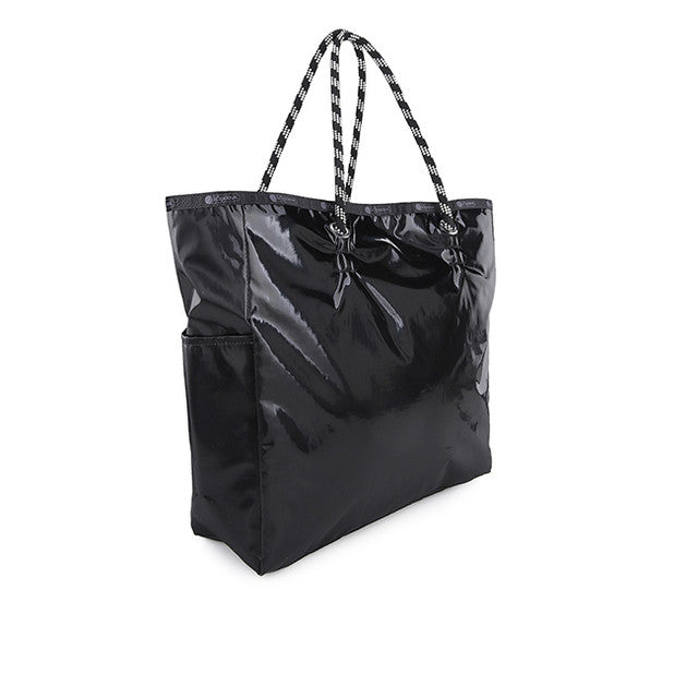 Large 2 Way Tote In 2Way Purple/Black Shine
