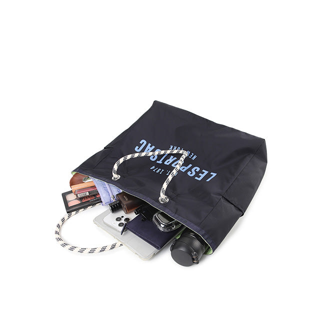 LeSportsac Unisex Bags Large 2 Way Tote In 2Way Deep Sea Blue/Lime