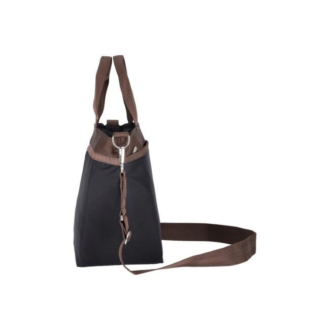 LeSportsac Unisex Bucket Tote In Deep Sea/Dark Chocolate