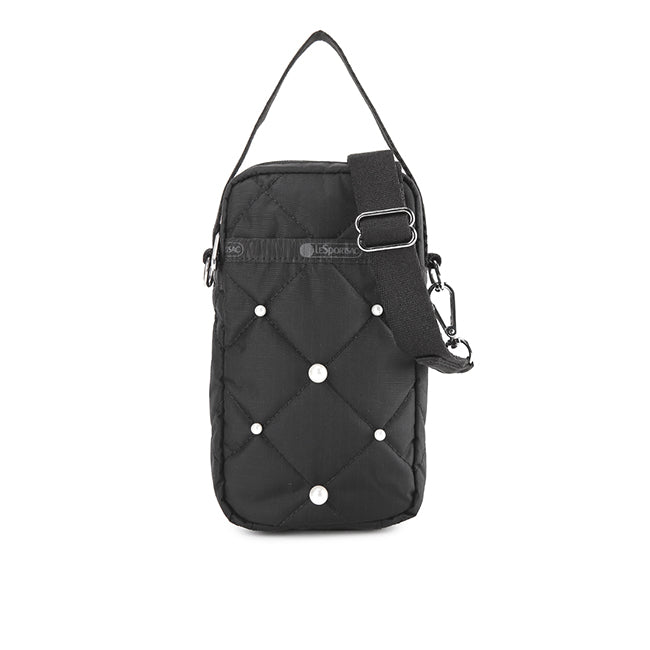 Mini Phone W Pearls In Midnight Pearl