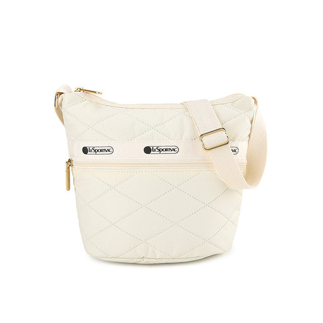 Mini Bucket Shoulder Bag In Sandbar Cross Deboss